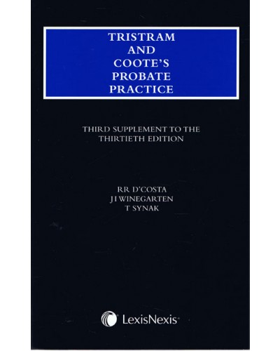Tristram and Coote's Probate Practice, 30th edition (4th Supplement only)
