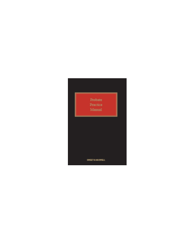 Probate Practice Manual Looseleaf and CD-ROM