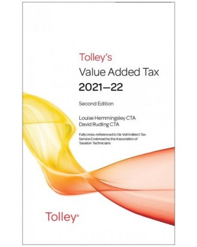 Tolley's Value Added Tax 2021-22: 2nd edition only