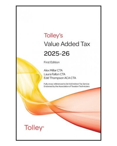 Tolley's Value Added Tax 2025-26 - 1st & 2nd Editions
