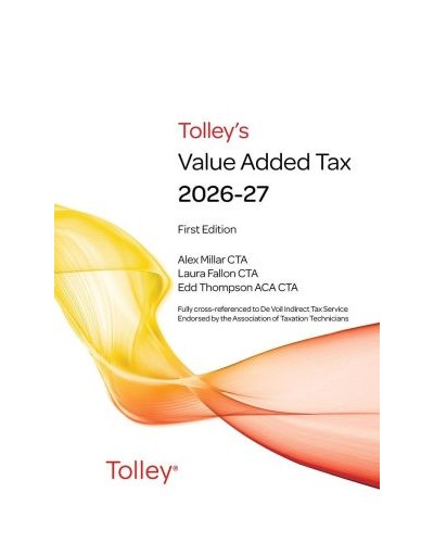 Tolley's Value Added Tax 2026-27 - 1st & 2nd Editions