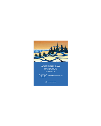 Aboriginal Law Handbook 5th Edition