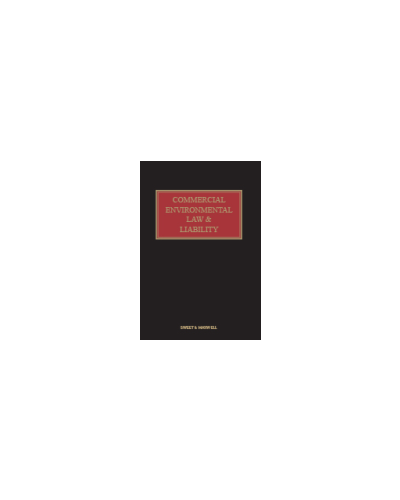 Commercial Environmental Law and Liability Looseleaf
