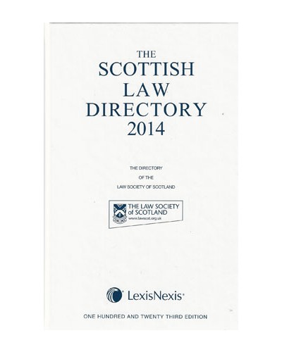 The Scottish Law Directory: The White Book 2014, 123rd edition