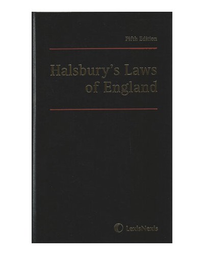 Halsbury's Laws of England 5th Edition Volume 62, 2016: Landlord and Tenant Part 1