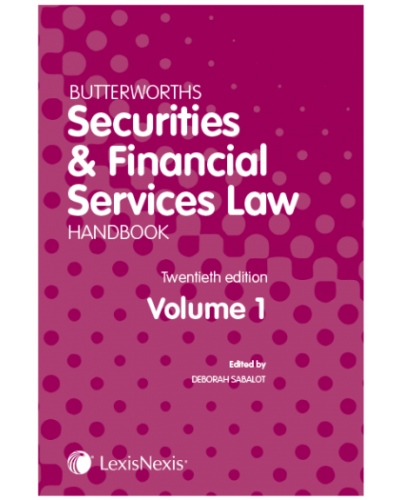 Butterworths Securities and Financial Services Law Handbook 2019
