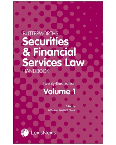Butterworths Securities and Financial Services Law Handbook 2022 23rd Edition