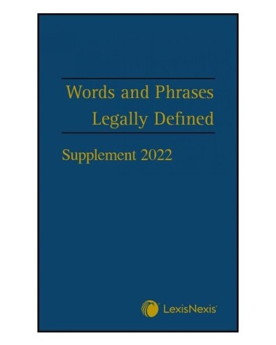 Words and Phrases Legally Defined 5th Edition: 2023 Supplement