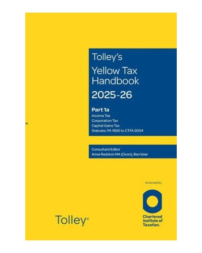 Tolley's Yellow Tax Handbook 2025-26