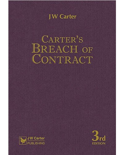 Carter's Breach of Contract 3rd Edition
