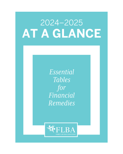 At A Glance 2024-25: Essential Tables for Financial Remedies