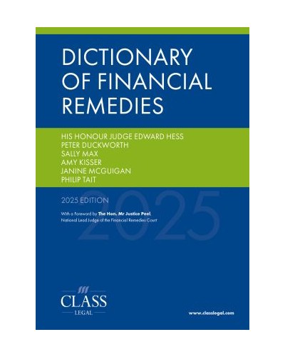 Dictionary of Financial Remedies 2025