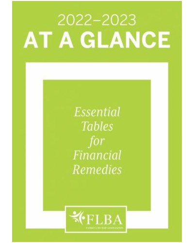 At A Glance 2022-23: Essential Tables for Financial Remedies