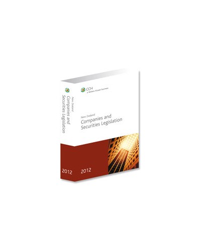 New Zealand Companies and Securities Legislation 2012