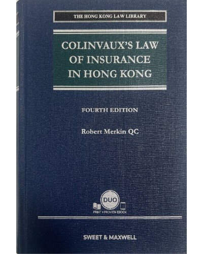 Colinvaux's Law of Insurance in Hong Kong, 4th Edition (e-Book only)