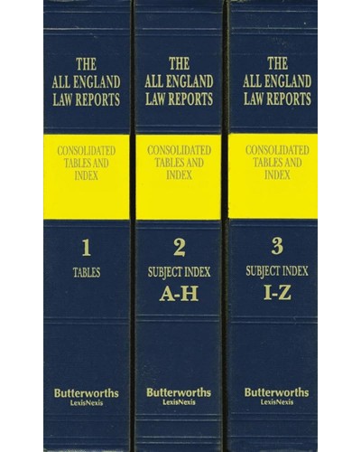 All England Law Reports: Consolidated Tables and Index