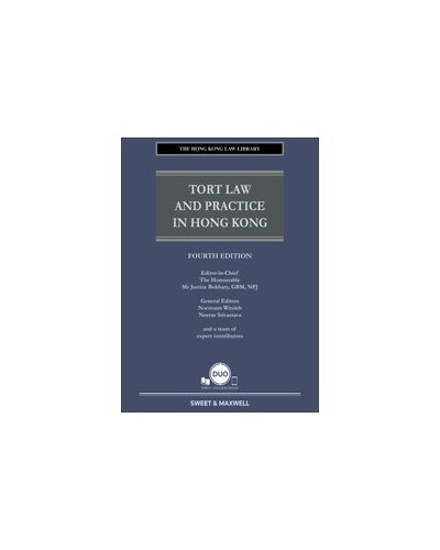 Tort Law and Practice in Hong Kong, 4th Edition (Hardcopy + e-Book)