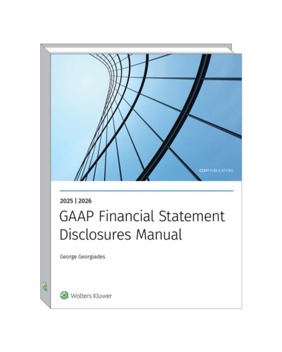 GAAP Financial Statement Disclosures Manual (2025-2026)