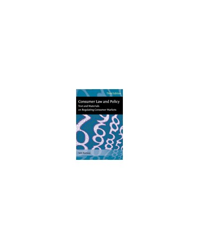 Consumer Law and Policy, 3rd Edition