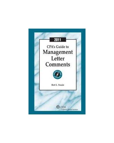 CPA's Guide to Management Letter Comments, with CD (2012)