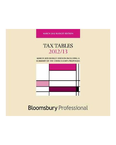Tax Tables 2012/13