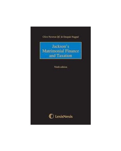 Jackson's Matrimonial Finance, Ninth edition