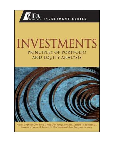 Investments: Principles of Portfolio and Equity Analysis, Set (Book + Workbook)