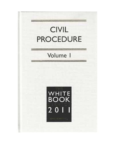 The White Book Service 2011: Civil Procedure Volume 1: General Procedure & Volume 2: Special Procedure and Resources (with Forms Service)