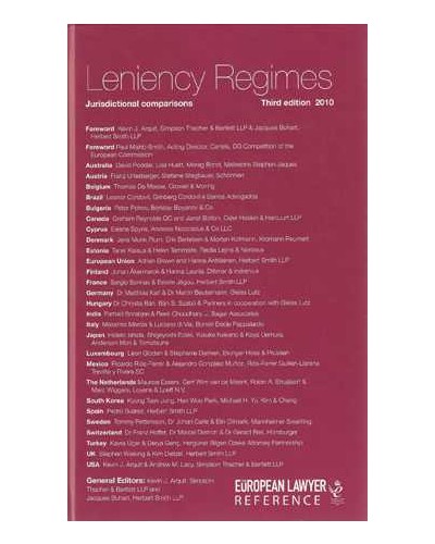 Leniency Regimes, 3rd Edition