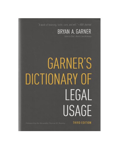 Garner's Dictionary of Legal Usage, 3rd edition