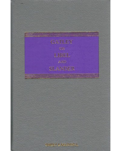 Gatley on Libel and Slander  11th Edition