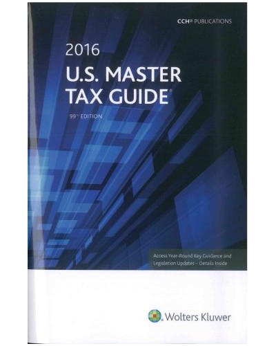 U.S. Master Tax Guide (2016), 99th Edition