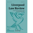 Liverpool Law Review: A Journal of Contemporary Legal and Social Policy Issues - Print + Basic Online