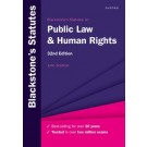 Blackstone's Statutes on Public Law and Human Rights 32nd Edition
