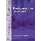 Blackstone's Statutes on Employment Law 2018-2019