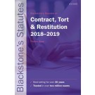 Blackstone's Statutes On Contract, Tort & Restitution 2018-2019