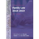 Blackstone's Statutes on Family Law 2018-2019