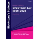Blackstone's Statutes on Employment Law 2019-2020