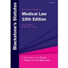 Blackstone's Statutes on Medical Law 10th Edition