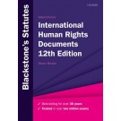 Blackstone's International Human Rights Documents 12th Edition