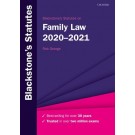Blackstone's Statutes on Family Law 2020-2021