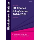 Blackstone's EU Treaties and Legislation 2020-2021