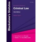 Blackstone's Statutes on Criminal Law 33rd Edition
