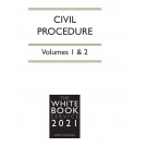 The White Book Service 2021: Civil Procedure Volumes 1 & 2 & Full Contents CD-ROM