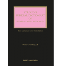 Stroud's Judicial Dictionary of Words and Phrases 10th Edition: 1st Supplement