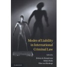 Modes of Liability in International Criminal Law