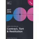 Core Statutes on Contract, Tort & Restitution 2017-18