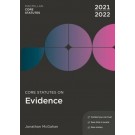 Core Statutes on Evidence 2021-22 10th Edition