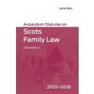 Avizandum Statutes on Scots Family Law 2025-26 23rd