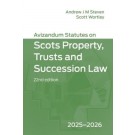 Avizandum Statutes on the Scots Property, Trusts and Succession Law 2025-26 22nd ed